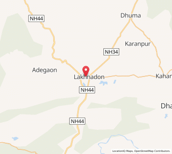 Map of Lakhnadon, Madhya Pradesh