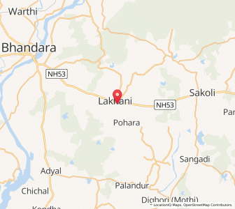 Map of Lakhni, Maharashtra