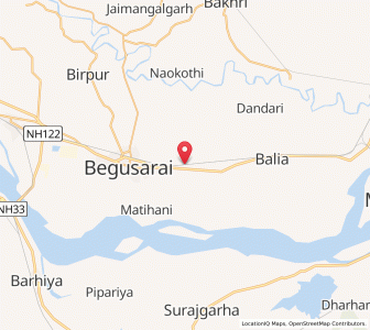 Map of Lakho, Bihar