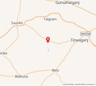 Map of Lakhonda, Uttar Pradesh