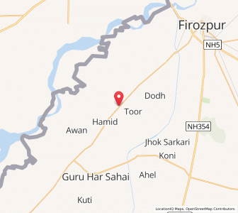 Map of Lakkhoke Bahram, Punjab