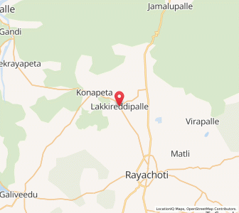 Map of Lakkireddipalle, Andhra Pradesh