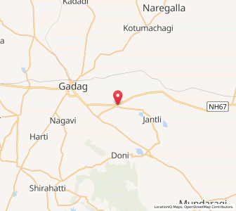 Map of Lakkundi, Karnataka