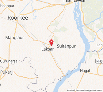 Map of Laksar, Uttarakhand