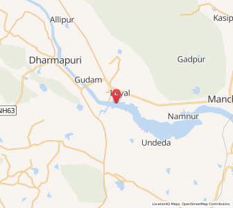 Map of Lakshettipet, Andhra Pradesh