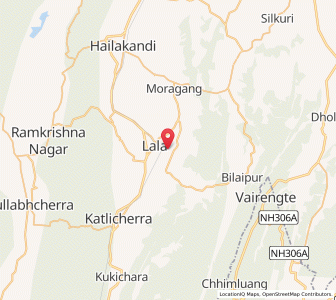 Map of Lalaghat, Assam