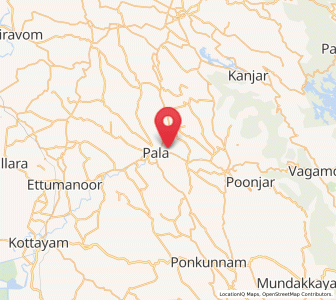 Map of Lalam, Kerala