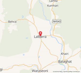 Map of Lalburra, Madhya Pradesh