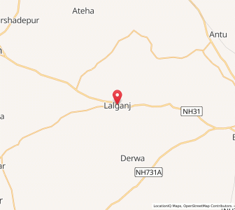Map of Lālganj, Uttar Pradesh