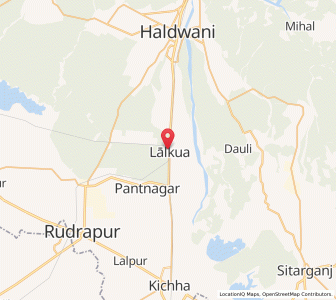 Map of Lalkua, Uttarakhand