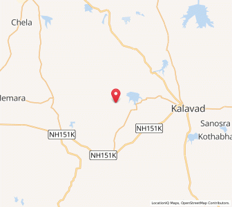 Map of Laloi, Gujarat