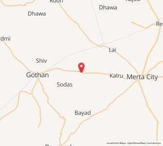 Map of Lamba Jatan, Rajasthan