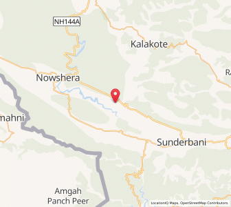 Map of Lamber, Kashmir