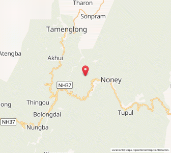Map of Langkhong, Manipur