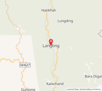Map of Langting, Assam