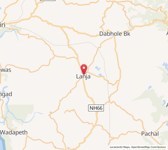 Map of Lanja, Maharashtra