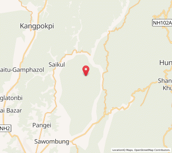 Map of Laphurak, Manipur