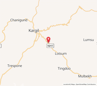 Map of Larchi Masjid, Kashmir