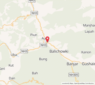 Map of Larji, Himachal Pradesh