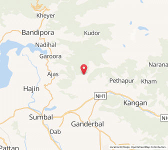 Map of Larmarg, Kashmir