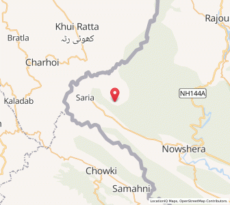 Map of Laroka, Kashmir