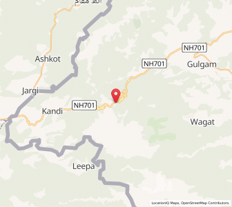 Map of Lassi Banna, Kashmir
