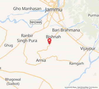 Map of Laswara, Kashmir