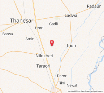 Map of Lathron, Haryana