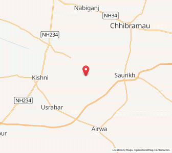 Map of Lathungar, Uttar Pradesh