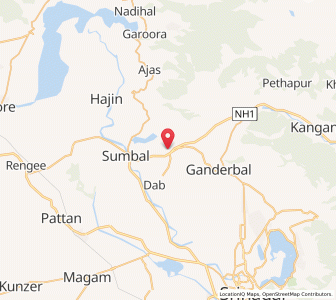 Map of Latiwaz, Kashmir