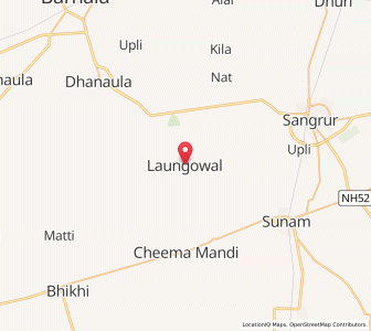 Map of Laungowal, Punjab