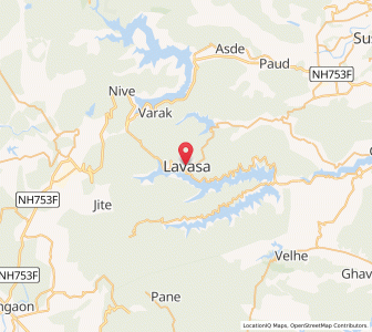 Map of Lavasa, Maharashtra