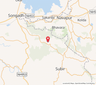 Map of Lavchali, Gujarat