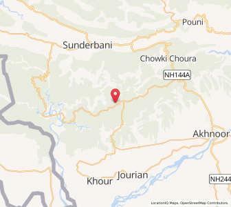 Map of Lehana, Kashmir