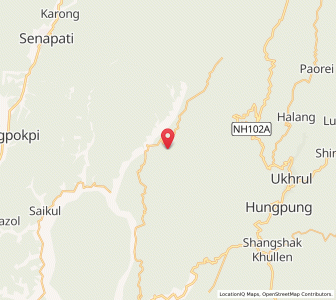 Map of Leishan, Manipur