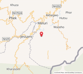 Map of Lephori, Nagaland