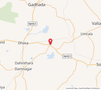 Map of Limbda, Gujarat