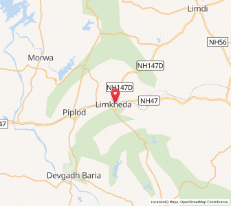 Map of Limkheda, Gujarat
