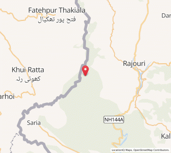 Map of Lisrian, Kashmir