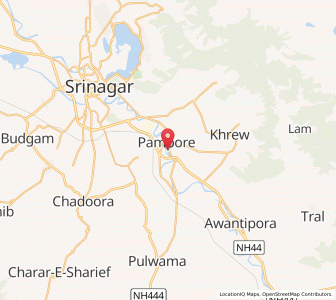 Map of Littarbal, Kashmir