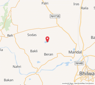 Map of Loaria, Rajasthan