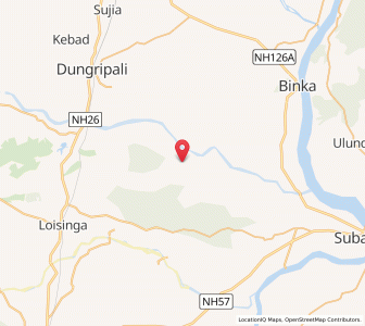 Map of Lochipur, Odisha