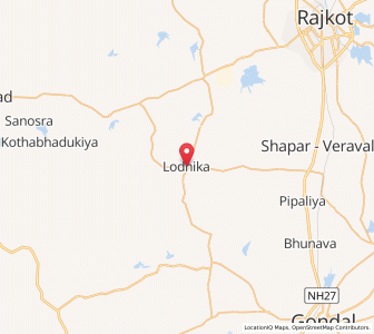 Map of Lodhika, Gujarat