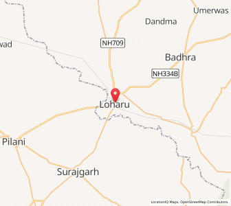Map of Loharu, Haryana
