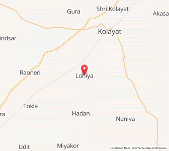 Map of Lohiya, Rajasthan