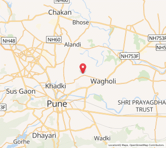Map of Lohogaon, Maharashtra