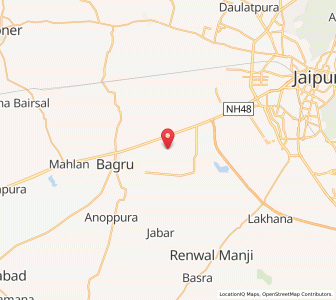 Map of Lohriya Bagru, Rajasthan