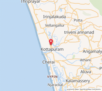 Map of Lokamaleswaram, Kerala