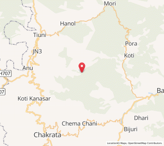 Map of Lokar, Uttarakhand