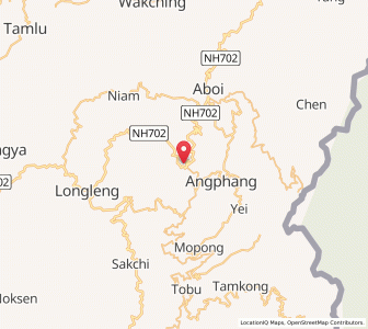 Map of Longching, Nagaland